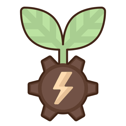Energy ecological nature renewable energy icon