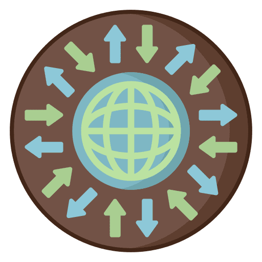 Greenhouse effect green global warming climate change icon