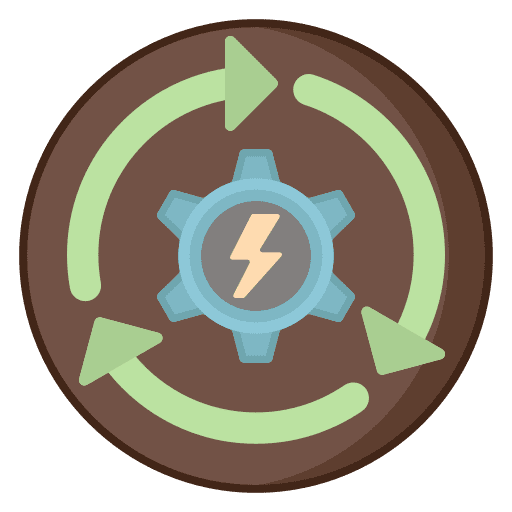 Renewable energy eco energy renewable sustainable energy icon