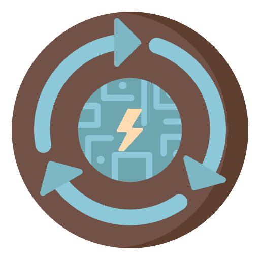 Renewable energy ecological power industry industry icon