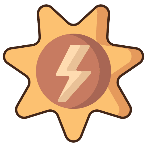 Solar power nature solar ecology and environment icon