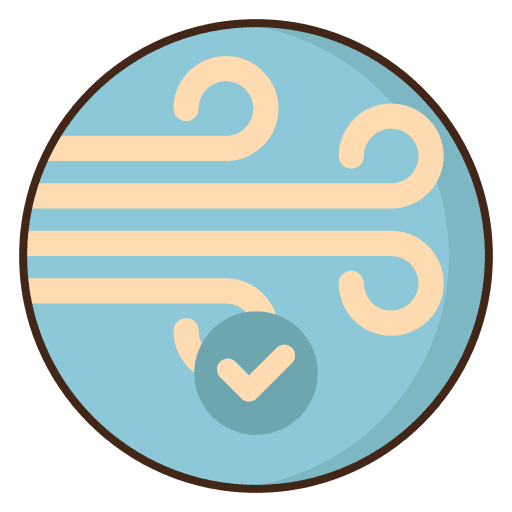 Wind cold windy weather icon