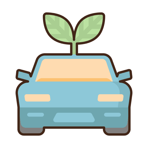 Zero emission emission plant eco icon