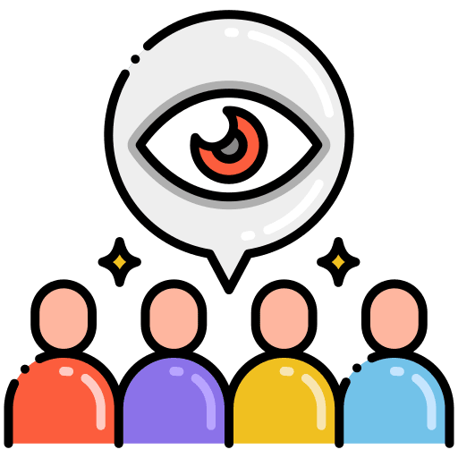 Audience entertainment user visitor icon