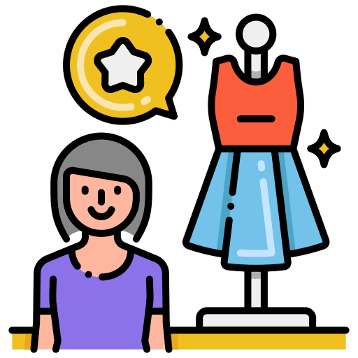 Fashion designer dressmaker sewing fashion icon
