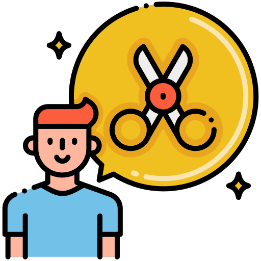 Barber barbershop haircut beauty icon