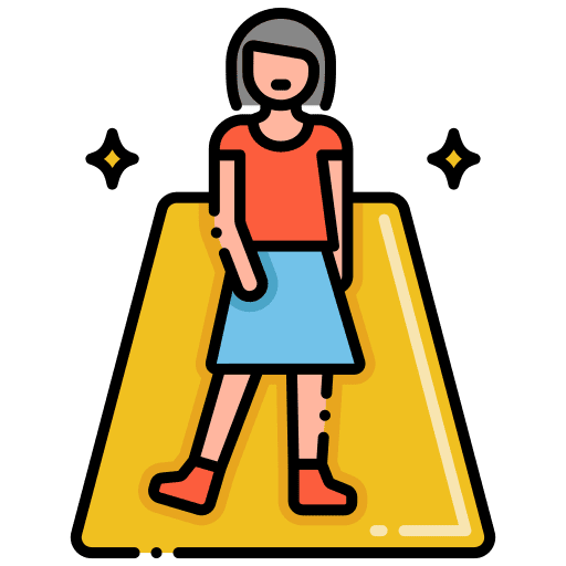 Catwalk beauty model stage icon