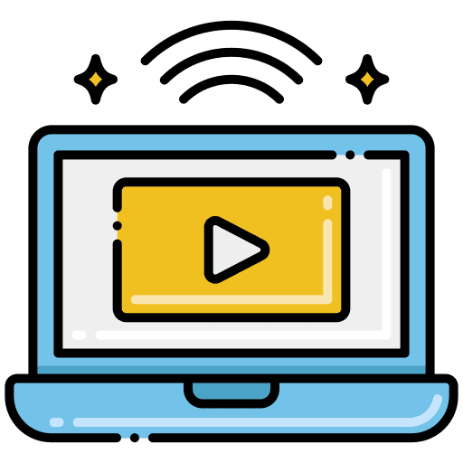 Live streaming live live streaming screen icon