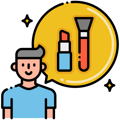 Makeup artist occupation avatar professions and jobs icon