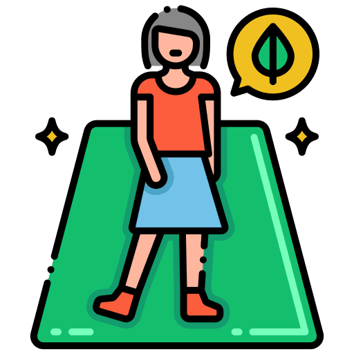 Eco friendly people woman model icon