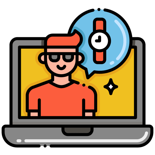 Influencer broadcast announcement male icon