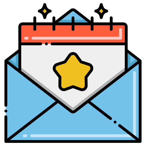 Invitation event communications card icon
