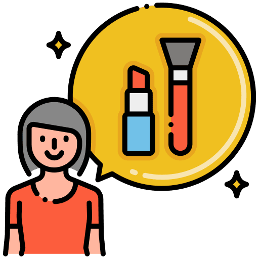 Makeup artist user occupation job icon
