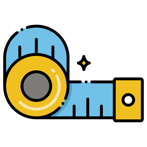 Measuring tape miscellaneous ruler fitness icon
