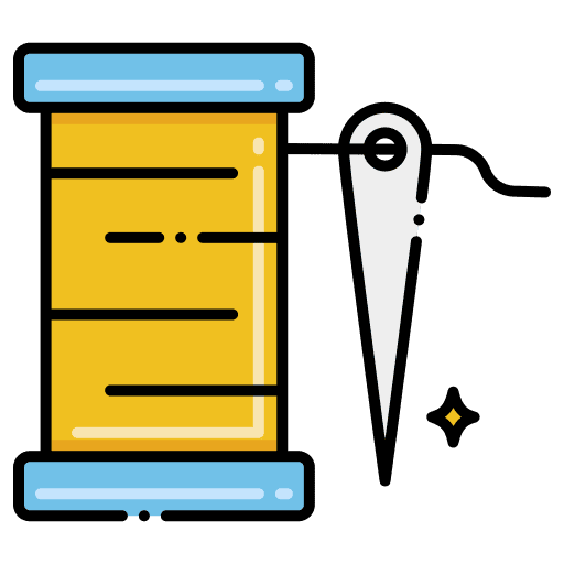 Needle thread handcraft fashion needle thread icon