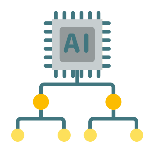 Algorithm tech ai analysis icon