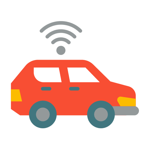 Autonomous car technology car electric icon Autonomous car technology car electric icon