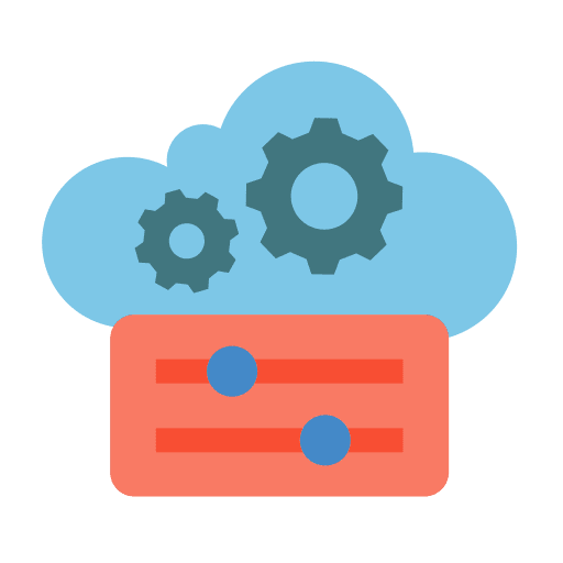 Cloud control controls interface icon Cloud control controls interface icon
