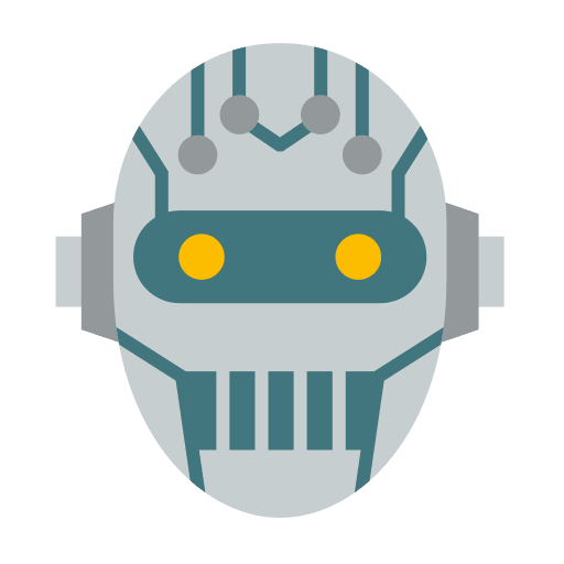 Cyborg artificial intelligence robotics science fiction icon Cyborg artificial intelligence robotics science fiction icon