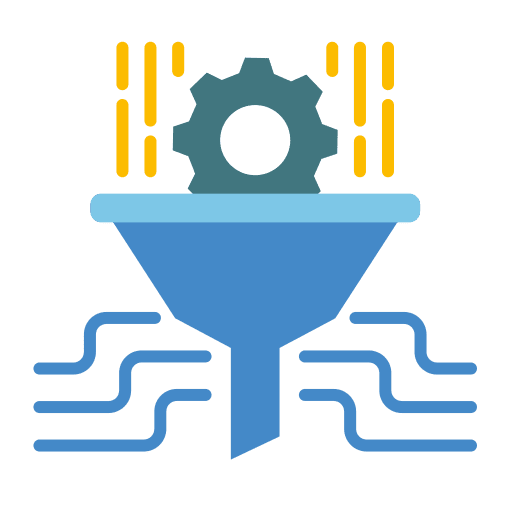 Filter data ai server icon Filter data ai server icon