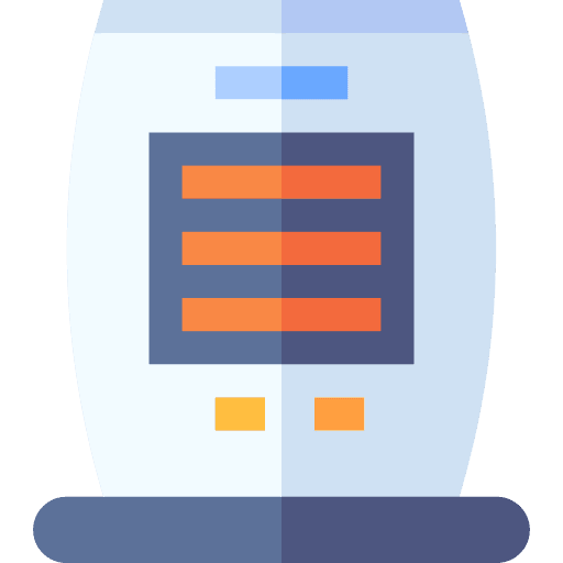 Heater steam fan heating warm icon