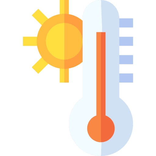Thermometer weather mercury sunny icon Thermometer weather mercury sunny icon