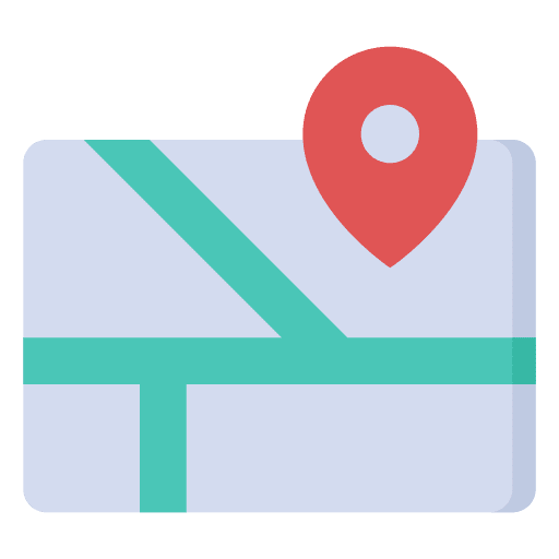Map region position map location icon