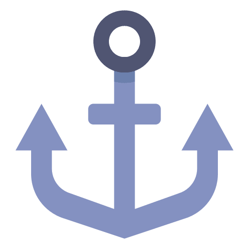 Ship anchor tool anchor ship icon