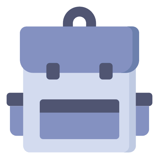 Backpack holiday backpack trip icon