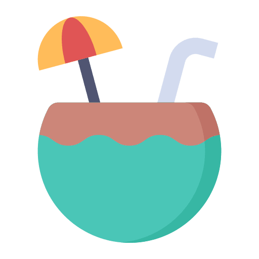 Coconut drink coconut drink food and restaurant tropical icon Coconut drink coconut drink food and restaurant tropical icon