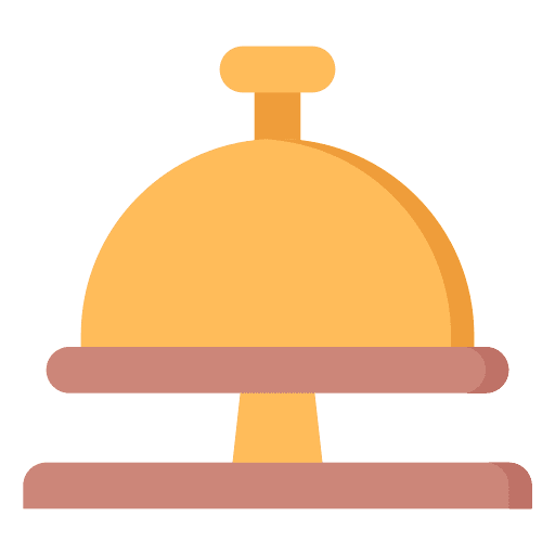 Hotel bell holidays desk bell hotel bell icon
