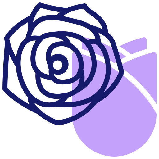 Rose roses farming and gardening flowers icon