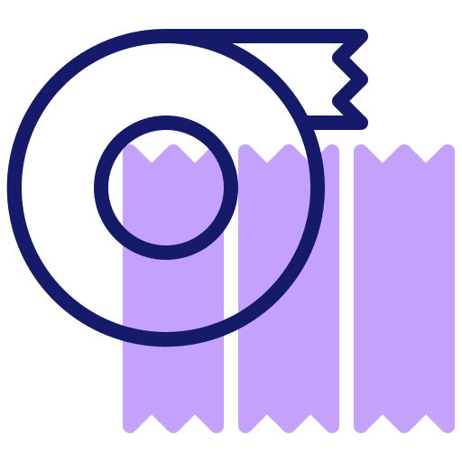 Duct tape fixing adhesive sticky tape icon