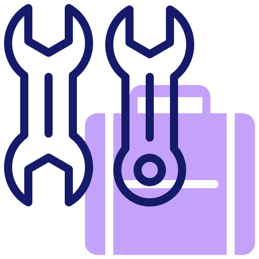 Wrench wrench suitcase construction and tools icon Wrench wrench suitcase construction and tools icon