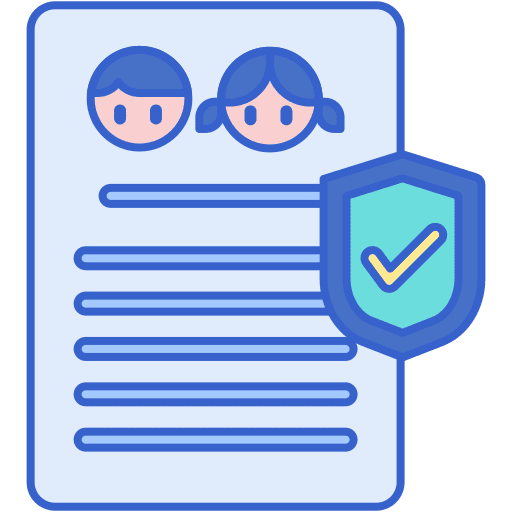 Children document holidays clipboard icon