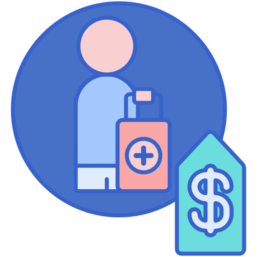 Extra dollar extra hotel icon
