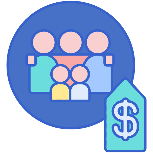 Friends money holidays friends icon