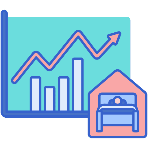 Occupation holidays percentage hostel icon
