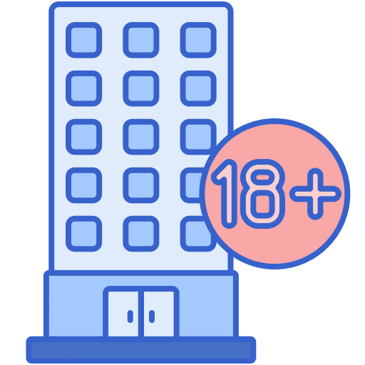 Adults accomodation resort hotel icon