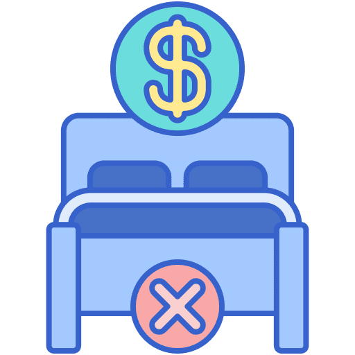 Cancellation resort hotel holidays icon