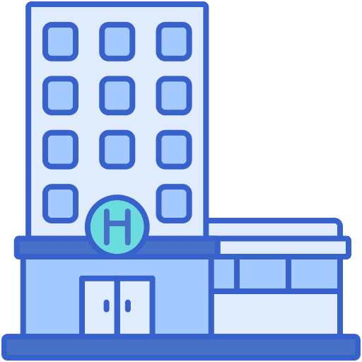 Convention hotel architecture and city resort icon