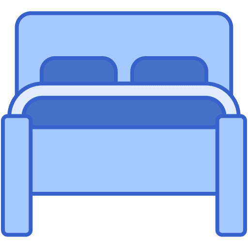 Double double hotel room icon