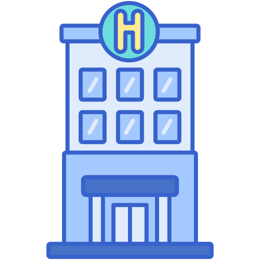 Hotel resort vacations holidays icon