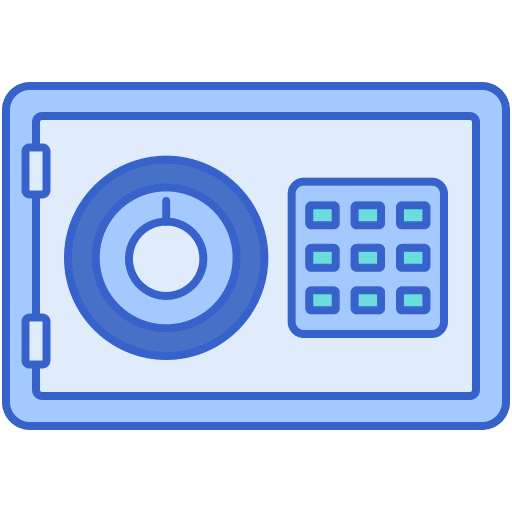 Safety box safety box bank locker icon