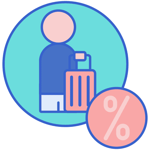 Discount holidays guest sale icon