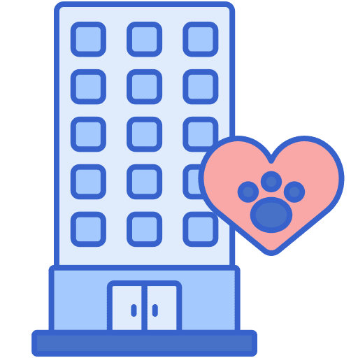 Pet friendly check hotel pet friendly icon