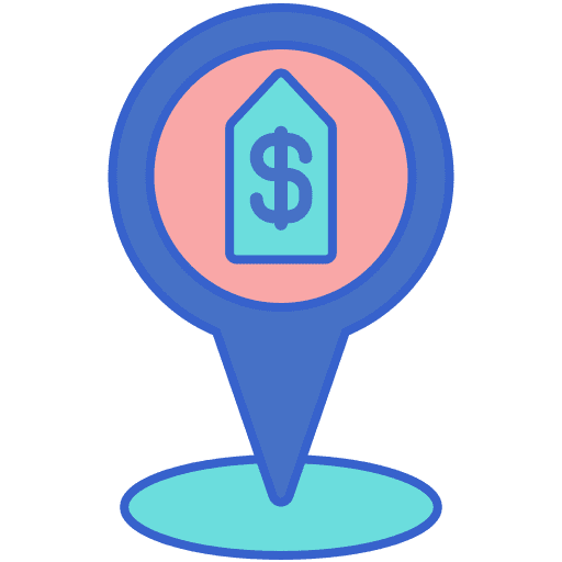 Pricing dollar hostel management icon