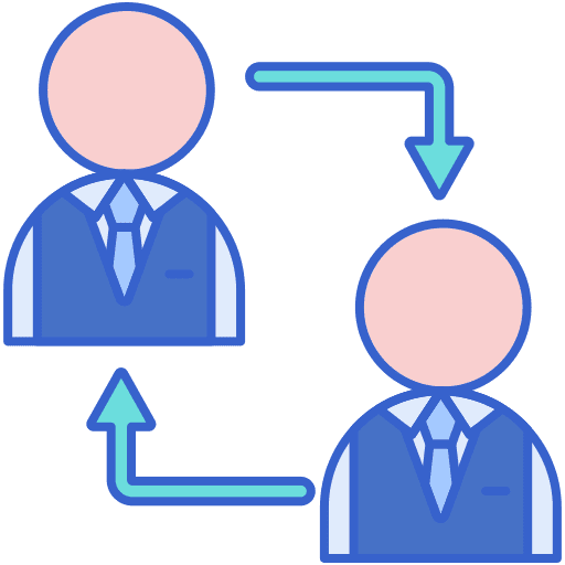 Turnover professions and jobs hotel management icon