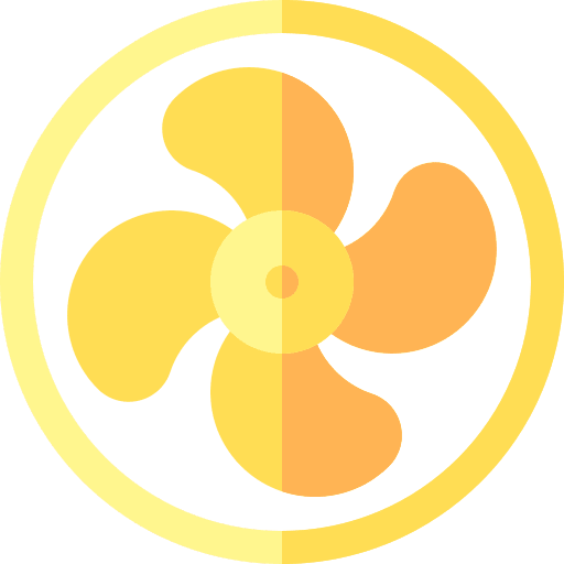 Fan transportation fresh cool icon