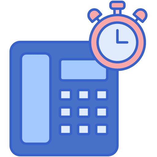 Wake up call clock alarm clock icon